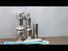 10 pulgadas Sanitario SS304/316L cartucho de acero inoxidable carcasa de filtro.